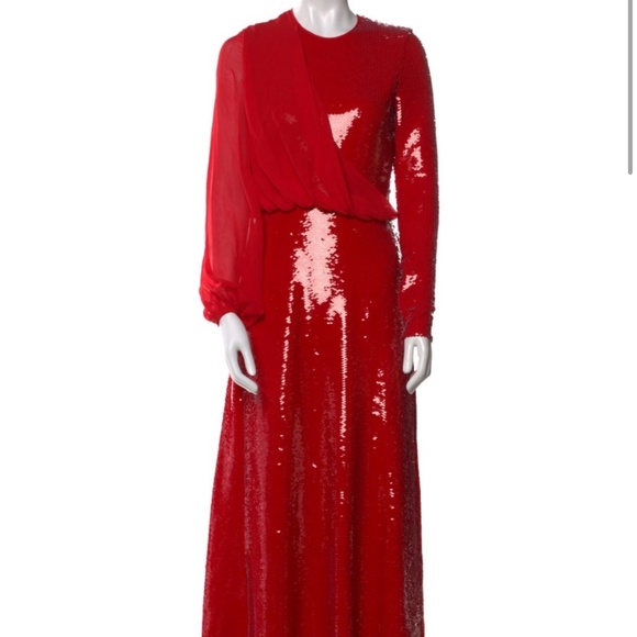 EXCELLENT CONDITION Giambattista Valli Red sequin gown - Picture 1 of 6